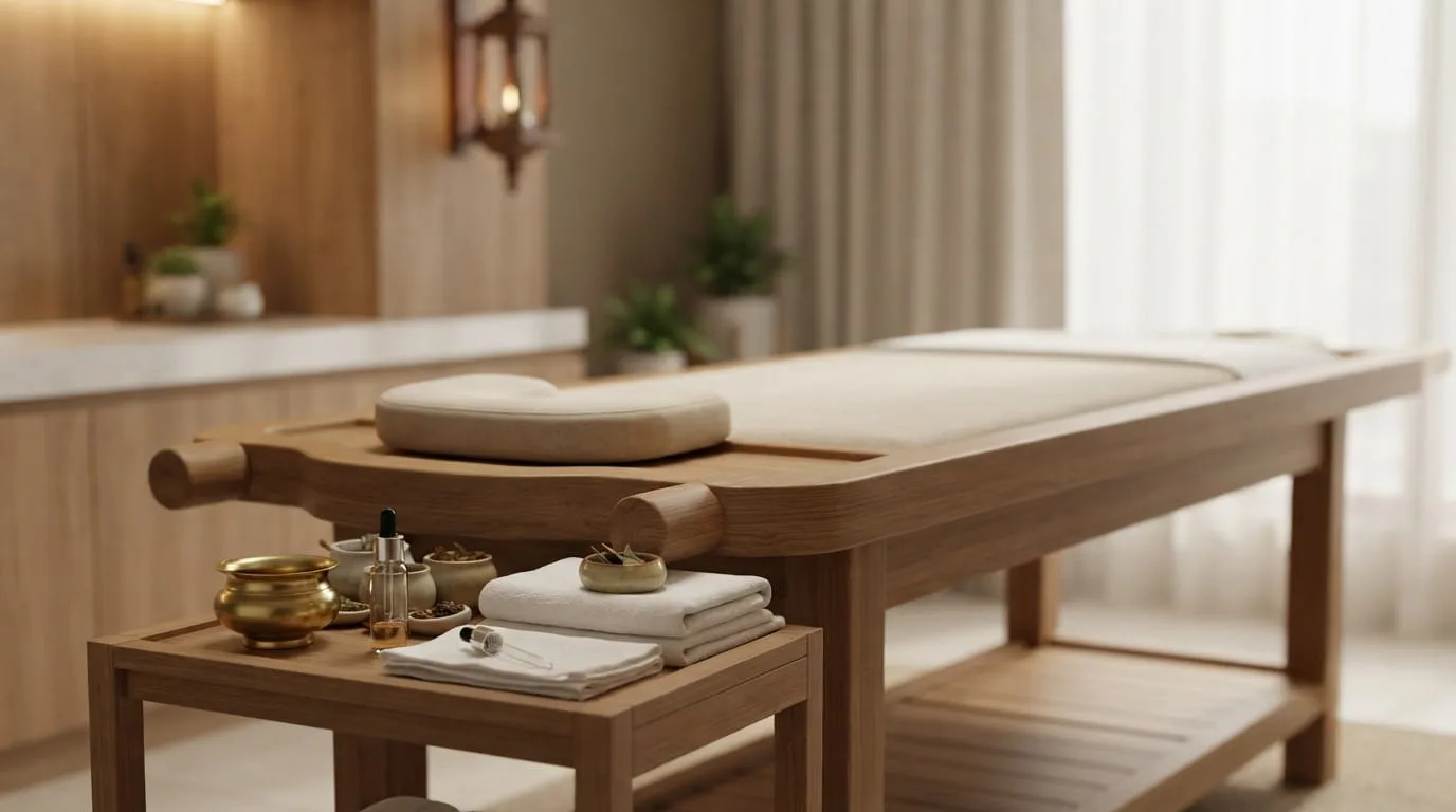 Professional Nasya Ayurvedic treatment setup in JVC