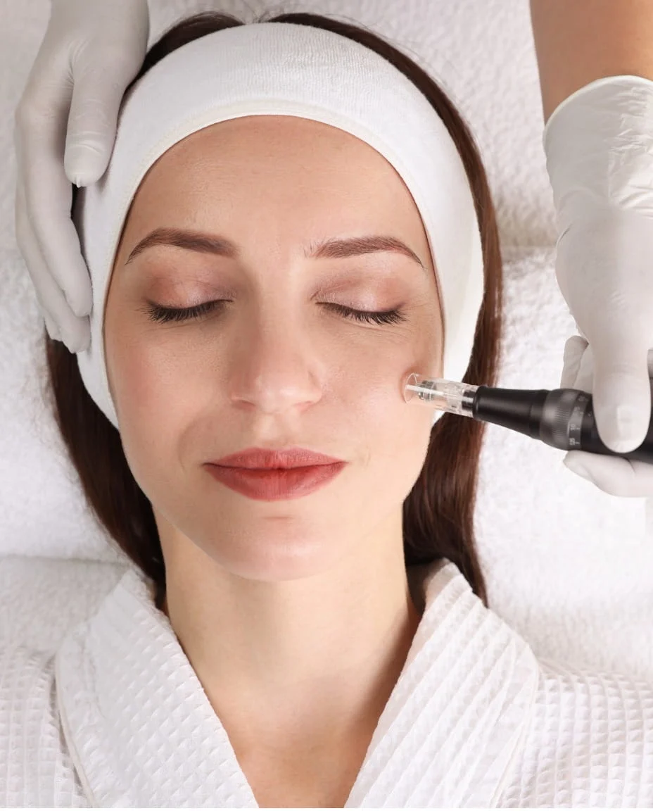 Post-treatment skincare discussion following RF microneedling