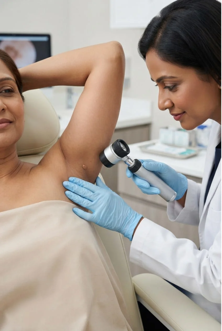 underarm skin tag consultation in Dubai